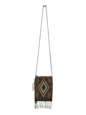 NWT Free People Bella Beaded Fringe Bag‎ Pixie Dust Festival Boho Crossbody thumbnail 6