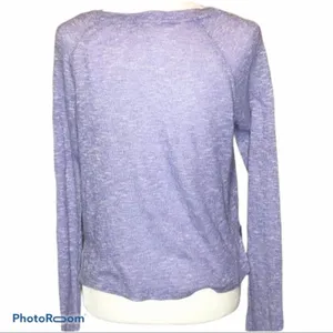 Aeropostale Live Love Dream Purple Sequin Feather Sweater Large thumbnail 4