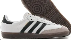 Adidas Samba OG white sneakers size 6.5 thumbnail 1