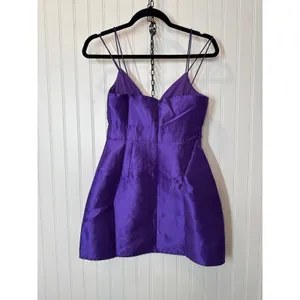 NWOT Lulus Glamourous Life Purple Sleeveless Mini Dress Party Cocktail Size XS thumbnail 5