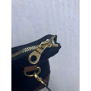 R.Riveter Black Canvas & Brown Leather Crossbody‎ Tote Bag American Handmade thumbnail 3