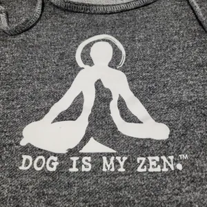 Dog Is Good Sweatshirt Size XL Women's Yoga Graphic Print Hoodie Gray With Flaw thumbnail 5
