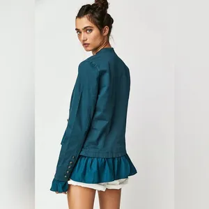 Free People Ruffles Romance Jacket thumbnail 3