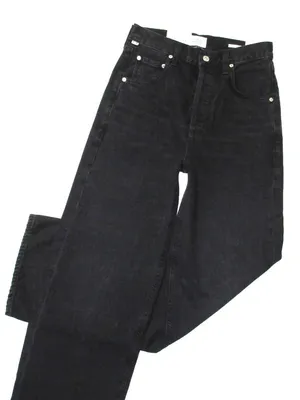 NWT Citizens of Humanity Ayla in Viola Black Baggy Cuffed Crop Jeans 24 thumbnail 7
