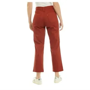 NWT LEVI'S Women's Surplus High Rise Straight-leg Pants In Burnt Henna SZ-31 thumbnail 5