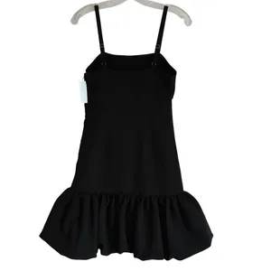Chelsea28 Romy Womens XS Black Bubble Hem‎ Mini Dress Adjustable Straps thumbnail 3