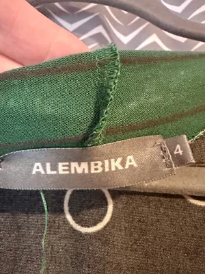 Alembika | Mixed-media Hooded Tunic Dress, size 4 (US 12-14) thumbnail 5