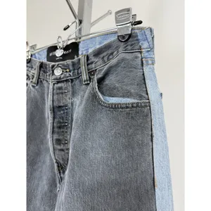 After Party Nasty Gal Levi’s Reworked Two Tone Jeans Size 27 Light Dark Y2K VTG thumbnail 8