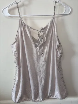 Maurices Cream Printed Spaghetti Strap Camisole thumbnail 2