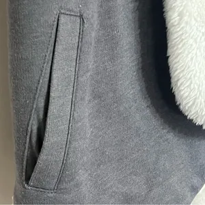 Mudd Women's Juniors Sleeveless Vest Size 10 Gray with White Fleece Lining‎ thumbnail 8