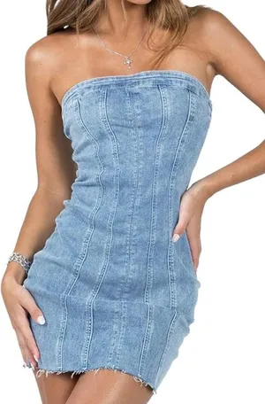 Denim dress Blue Size L thumbnail 1