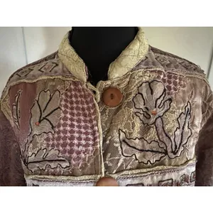 Original RETRO Brand Vintage Boho Tapestry Beaded Accent Jacket Blazer Size M thumbnail 6