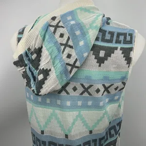 Say What medium native inspired print open cardigan hoodie thumbnail 5