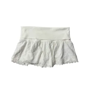 Kimchi Blue Urban Outfitters Foldover Eyelet Micro Mini Skirt Coquette Festival‎ thumbnail 3