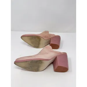 Steve Madden Cando C Heels Brown Leather Western Mules Pointed Sandals US 9 M thumbnail 5