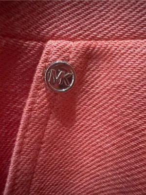 Michael Kors Bright Orange Cropped Ponte Pull-On Pants sz large thumbnail 3