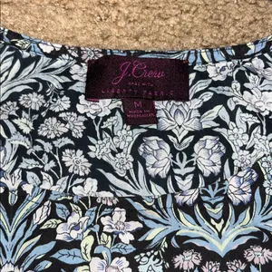 J. Crew Liberty‎ Fabric Sambourne Floral Ruffle Puff Sleeve Blouse Medium thumbnail 8