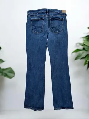 American Eagle Next Level Stretch High-Rise Skinny Kick Jeans Size 16 short thumbnail 2