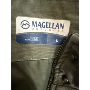 Magellan Outdoors Quilted Vest Olive Green Snap Front Collar‎ Pockets Size L thumbnail 3