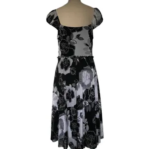 Signature Sangria Midi Floral Dress 10 Romantic Old Hollywood Retro Rockabilly thumbnail 9