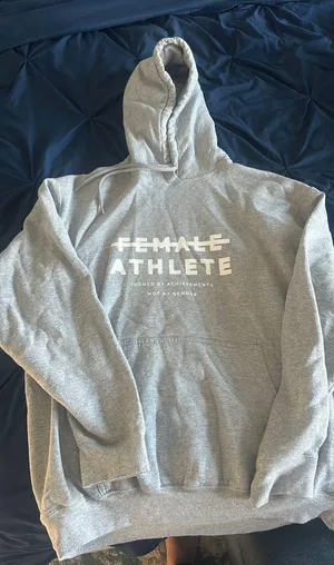 Female Athlete Hoodie Gray Size L thumbnail 1