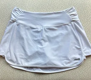 Avia Classic White Athletic Sports Skirt Skort small waistband pocket size S thumbnail 1