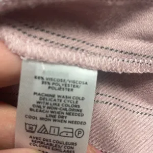 Ann Taylor pinstripe ruffle neck blouse thumbnail 9