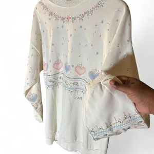 Vintage Sweatshirt Farmhouse Cape May Floral Rustic 80s Grandmacore Cottagecore thumbnail 2