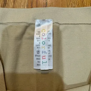 colorful strapless bralette Tan thumbnail 2