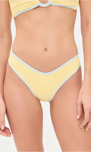 NEW MONTCE Sunshine Binded Lulu Bikini Bottoms Size Small Yellow thumbnail 1