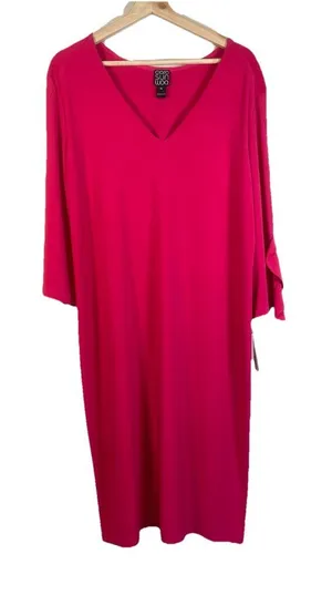 NWT Clara Sun Woo Pink Dress New With Tags Size X-Large Stretch $102 Retail‎ USA thumbnail 1