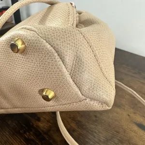 Gianni Versace Vintage Backpack Bag Womens Mini Beige Leather Italy Medusa Gold thumbnail 12