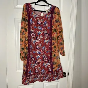 MATILDA‎ JANE Lovely Menagerie Dress Size Small Boho Mini Length thumbnail 2