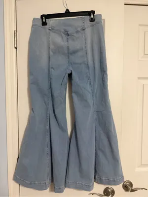 We The Free boho cropped flare jeans size 30 free people retro thumbnail 11