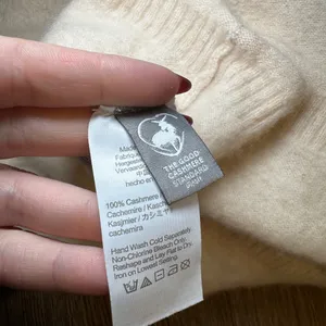 J. Crew 100% Cashmere Mock Neck Sweater M Ivory Cream Sustainable Quiet Luxury thumbnail 7