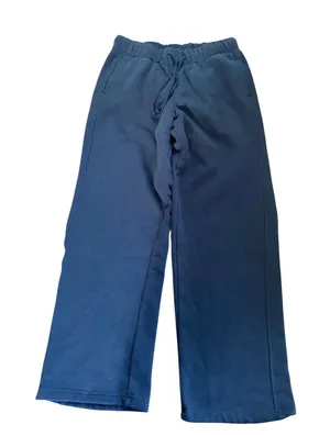 Lazy Sunday Womens Wide Leg Sweatpants Navy Blue Lounge Pants‎ Size M thumbnail 1