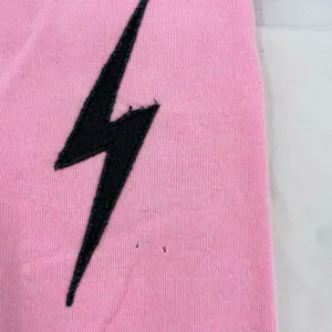 Aviator Nation Pink All Over Black Bolt Sweatpant Joggers Lounge Gym Fit Size XS thumbnail 4