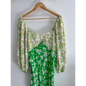 Rixo x Target Daisy Long Sleeve Green Floral Swing Dress Midi Size 14 thumbnail 3
