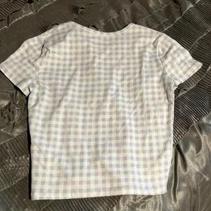 Hollister Baby Tee Light Grayish/Blue & White XS thumbnail 3