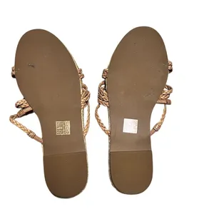 Madewell Kathryn Slide Espadrille Sandals Brown Women's Summer Casual thumbnail 4