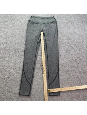 Gymshark Grey Seamless Leggings Womens Medium High Rise Workout Activewear Gym thumbnail 5