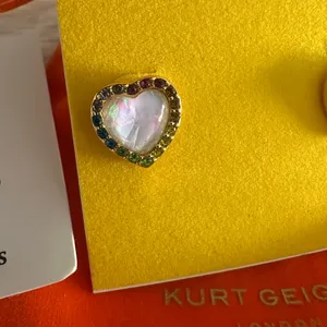 Kurt Geiger Pace‎ Crystal Opal Heart Earrings thumbnail 3