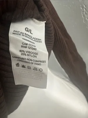 Garage Brown V-Neck Stripe Sweater thumbnail 3