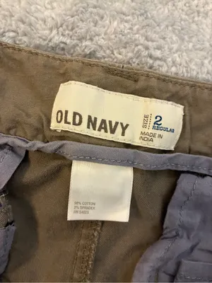 Women’s Old Navy Khaki Pants in Brown Size 2… 98% Cotton thumbnail 3