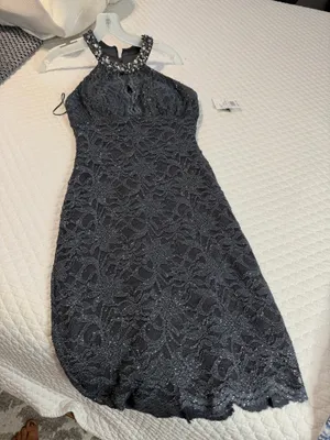 * Elegant Black Lace Dress thumbnail 8