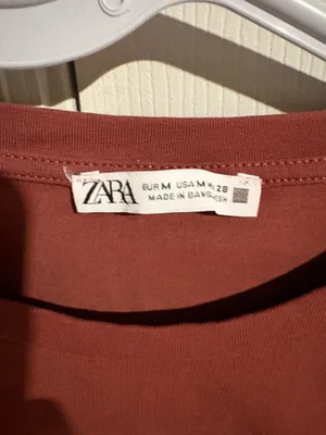 Zara brown cropped tee thumbnail 3