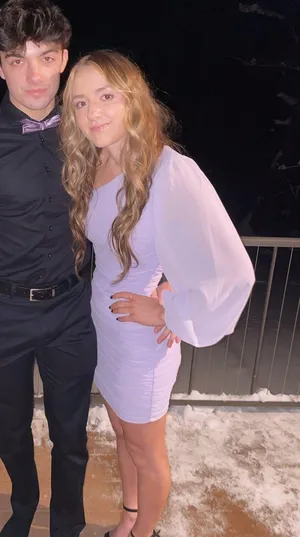 formal dress Purple thumbnail 1