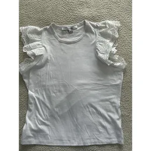 Joe’s Jeans Eyelet Flutter Sleeve Top T-Shirt White NEW NWOT Size S $148 thumbnail 5