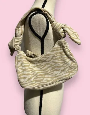 Zara tan zebra mini shoulder bag thumbnail 1