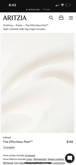 Aritzia Wilfred The Effortless Pant thumbnail 9
